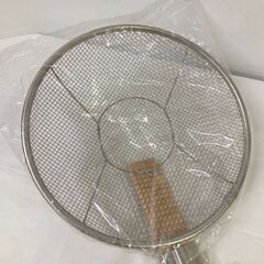 未使用　新越ワークス(Three Snow)　業務用　そば揚げ　竹柄　24cm　よこ型　日本製　愛知県 一宮市 名古屋 稲沢 江南 岩倉 岐阜 羽島 各務ヶ原 三重 愛知 グッドプライス一宮の画像