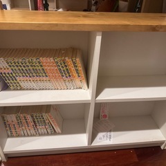 差し上げます子供用机本棚の画像