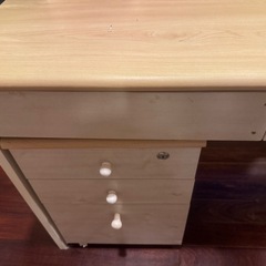 差し上げます子供用机本棚の画像