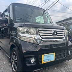 H25年式 ホンダ N-BOX＋カスタムGターボ★総額33万円★走行10万キロ台 両側パワスラ Bカメラ BT音楽 テレビ スマキー 機関良好！外観良好 修復歴なし♪の画像