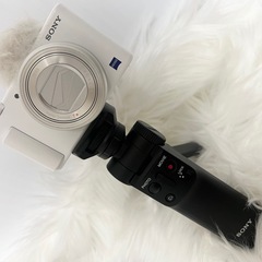 SONY VLOGCAM ZV-1 ホワイト ＋ シューティンググリップ AK8GP-2BT セットの画像