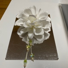 髪飾り　花の画像