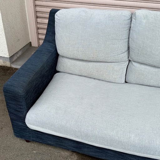 値下げ　3人掛けソファ　ファブリック3Pトリプルソファ　布製ソファ