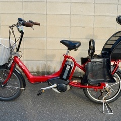  {受付中}🔴⭐️超特価⭐🔴電動自転車 ブリヂストン 20インチ 子供乗せ 中古 090801の画像