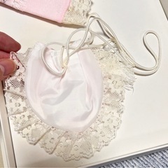 ベビー　スタイ　ピンク女の子　の画像