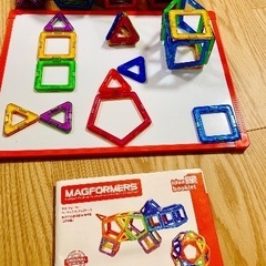 マグフォーマー ベーシックセット（62ピース）とホワイトボードセットの画像