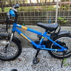 １６インチ　子供自転車　補助輪ありの画像