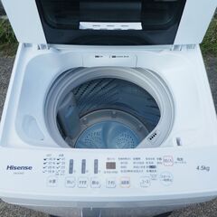 Hisense / ハイセンス  洗濯機　4.5kg HW-E4502  2018年製の画像