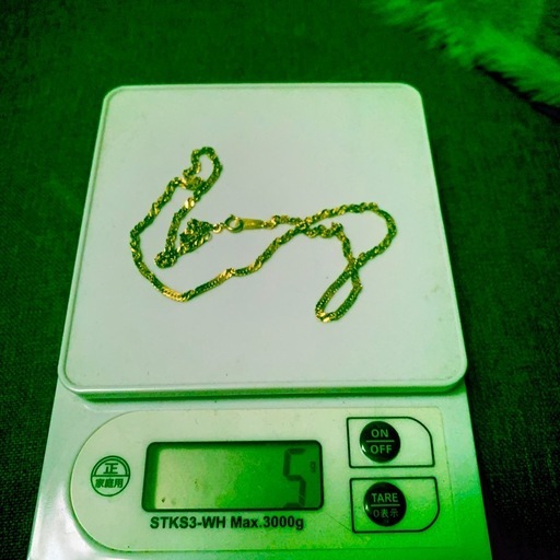 K18 スクリュー　ネックレス 約44.5cm 5.0g