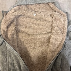 ユニクロ　裏起毛　パーカーの画像