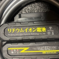 【全国発送】新品⭐️ 高圧洗浄機　バッテリー2個付き　コードレス　5mホース　6in1ノズル付き　収納ケース付属の画像