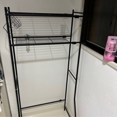 アイアン　ニトリ　洗濯機　シェルフ　ランドリー　ラックの画像