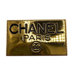 シャネル CHANEL ブローチ ココマーク ロゴ プレート ゴールドの画像