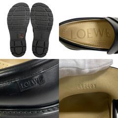 ロエベ LOEWE 24 ローファー ブラックの画像
