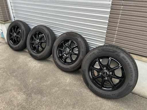 格安⭐︎ 145/80R13 アルミホイールセット　【2024年製造】バリ溝 格安⭐︎ 145/80R13 アルミホイールセット 【2024年製造】バリ溝 バリ