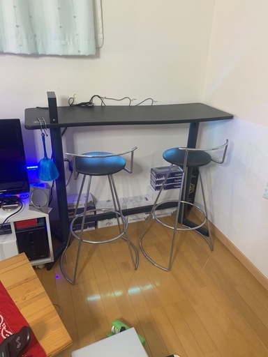 カウンターテーブル  イス セット