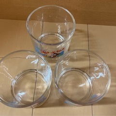 おもひでの駄菓子屋さん　グッピーラムネ　グラス　3個セットの画像