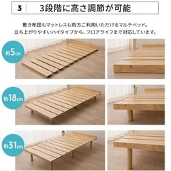 シングル ベッドフレームの画像