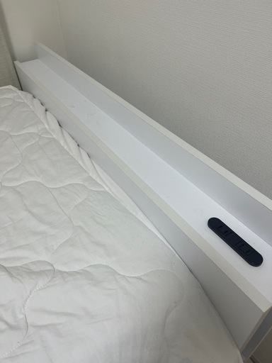 収納付き　マットレス付きベッドフレーム　セミダブル