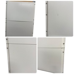 無印良品 MUJI ステンレスユニットシェルフ スリム 大 オーク材 背面受付の画像