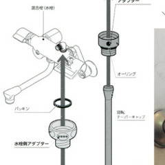 タカギ☆シャワーホースからホースにつなぐ☆ベランダ掃除☆水洗い☆新品☆未使用☆の画像