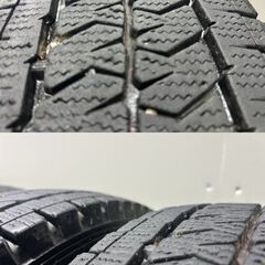 【BS VL10 195/80R15 107/105N LT】2023 スタッドレス【トヨタ 200系ハイエース 純正スチールホイール 15インチ 6J6HPCD139.7+35】(STI029)の画像