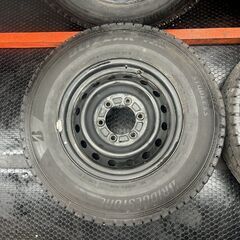 【BS VL10 195/80R15 107/105N LT】2023 スタッドレス【トヨタ 200系ハイエース 純正スチールホイール 15インチ 6J6HPCD139.7+35】(STI029)の画像