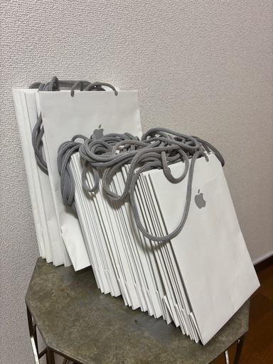 Appleショップ袋 ホワイト 小16枚 中4枚