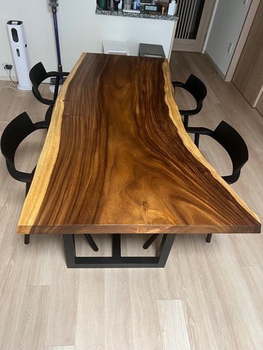 一枚板テーブル椅子セット