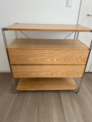 無印良品　ステンレスウッドシェルフ