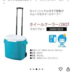 Colemanクーラーボックスの画像