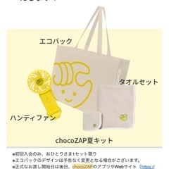 未開封☆チョコザップ ハンディファンやタオルつきの画像
