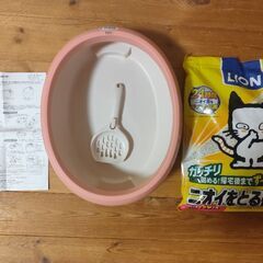 猫用ケージ　トイレ　他　6点セットの画像