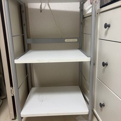 キッチン　レンジ台　マルチティア収納棚の画像