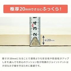 新品未使用　極厚【2cm】【16枚セット】【3畳用】ジョイントマット 60cm PE ジョイント プレイマット 防音 キッズマット の画像