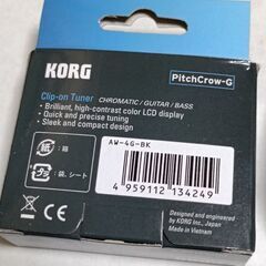 KORG PitchCrow-G クリップ式チューナーの画像