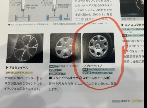 ハイエース　新車外し　純正タイヤホイールキャンプ付き