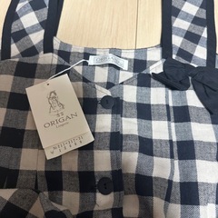 新品未着用　定価13200円ORIGAN チェック柄　ワンピース　の画像