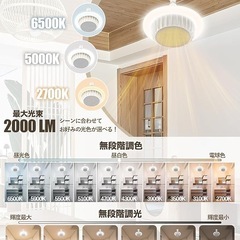 天井取り付け型ファンヒーター一体LEDライト 暖房照明器具の画像