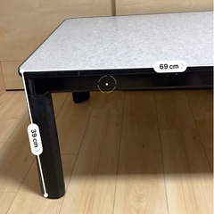 【こたつテーブル】布団、コード付きの画像