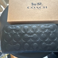 coach コーチ長財布（黒）の画像