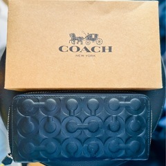coach コーチ長財布（黒）の画像