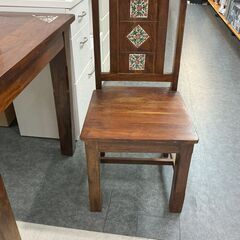 《店頭お渡し》　オシャレ♪ タイルトップ　ダイニング3点セット　¥18,480（税込）近隣配送+¥3,000〜の画像