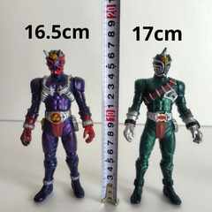 仮面ライダー響鬼　ビッグサイズソフビ　約31cm　フィギュア　7個セットの画像