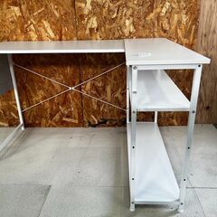 Maihail L字デスク PCデスク 勉強机 パソコンデスク 右棚 左棚 幅99cm コーナーデスク の画像