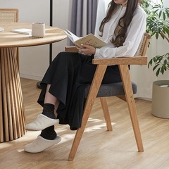 【新品】LOWYA ダイニングチェア　2脚セット　定価24990円の画像