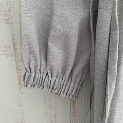 Samansa Mos2 サマンサモスモス　グレー　ワンピース　ウエストリボンの画像
