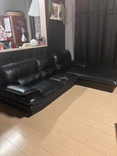 カウチソファー　引き取り限定