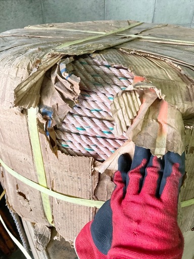 【未使用】トラックロープ　荷積み荷造り用