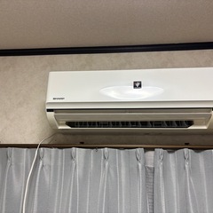 エアコン取り外して取り付け。